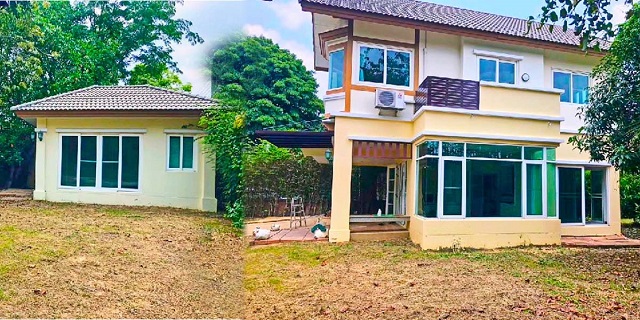 คฤหาสน์ 2หลัง 4 นอน ลัดดารมณ์ รักสัตว์ เพียวเพลส ราชพฤกษ์ 2.2 กม.