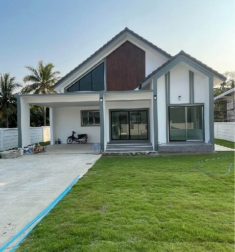 แม่กลอง รร.วัดน้อยแสงจันทร์ 2.5 กม.ให้เช่าบ้านนอร์ดิก พร้อมเฟอร์