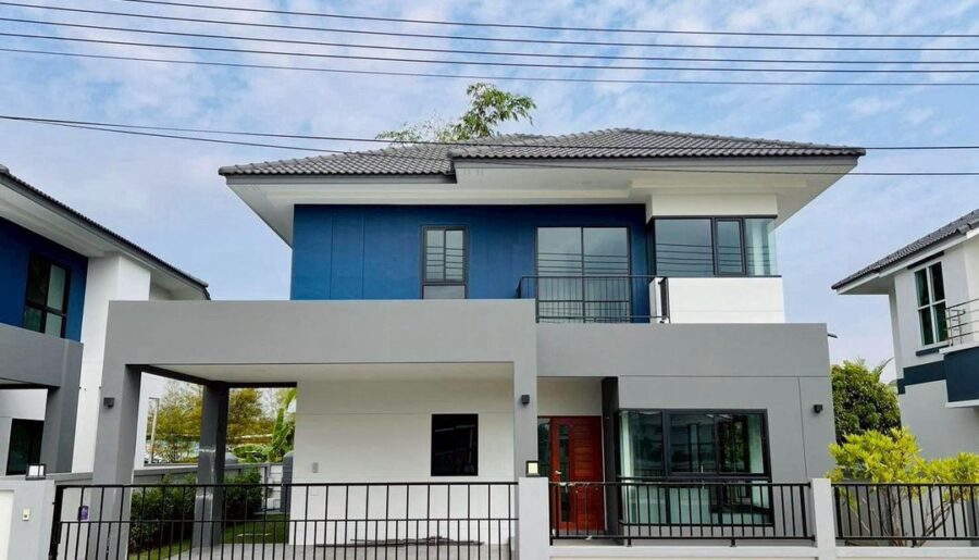 ราคาเริ่มต้นที่ 3.89 ล้าน สารภี บ้านเดี่ยว 2 ชั้น ดีไซน์สวย ทันสม