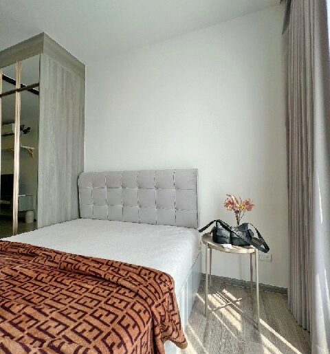 BTS แบริ่ง 450 ม.สุขุมวิท 107 1 นอน ให้เช่าคอนโด ชั้น15 ไนท์บริดจ