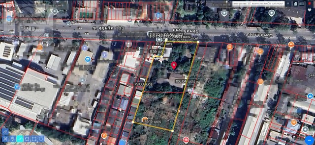 ขายถูกที่ดินทำเลทอง สุขุมวิท103 อุดมสุข เนื้อที่ 673.4 ตารางวา