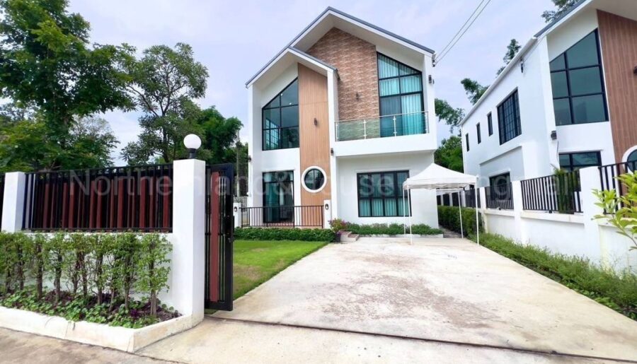 ขายด่วน 5.3 ล้าน 65 ตรว. บ้านเดี่ยว 2 ชั้น #สไตล์โมเดิร์น #แม่เหี