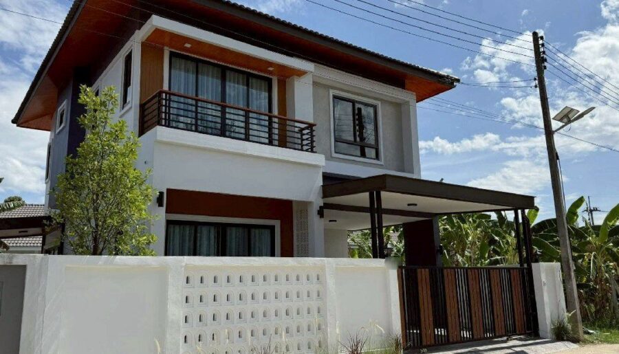 ราคา 3.9 ล้าน #หมู่บ้านเวิลคลับแลนด์ หางดง บ้านสร้างใหม่ สไตล์โมเ