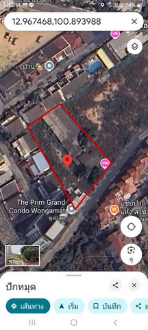 ขายที่ดินใกล้ทะเล ซอยนาเกลือ 12 ติด the prim grand condo วงศ์อมา