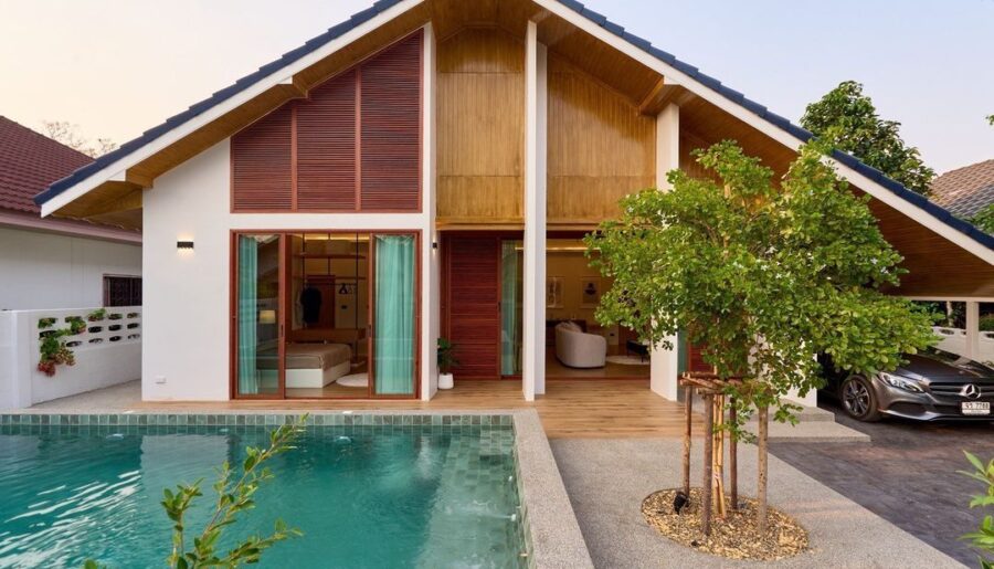 บ้านพูลวิลล่า 8.5 ล้าน 75 ตรว. ทำเลดี พื้นที่กว้าง ฟังก์ชันครบ