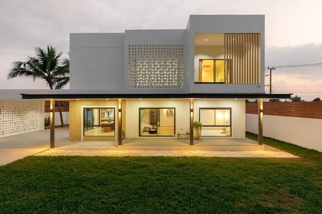 โซนท่าวังตาล 8.79 ล้าน #สารภี #บ้านสร้างใหม่ #สไตล์โมเดิร์น ตกแต่