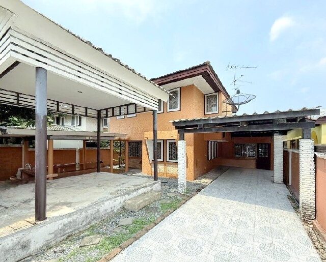 รร.นานาชาติแอสคอต 1กม. MRT สัมมากร 1.4กม.บ้าน 2ชั้น 56ตร.วา.3นอน