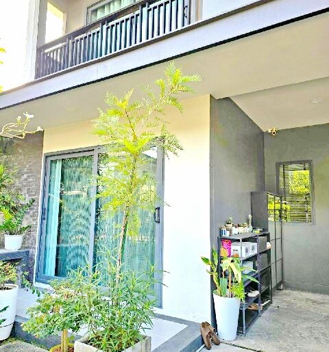 ม.หัวเฉียว บางพลี 4.7 กม. บางนา-กม.12 3นอน ให้เช่าบ้าน 2ชั้น 52ตร