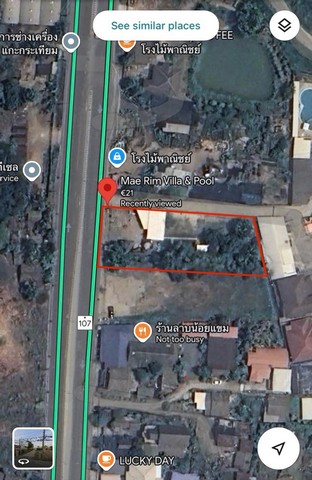 ขายที่ดินติดถนนหลวงหมายเลข 107 อำเภอแม่ริม จังหวัดเชียงใหม่