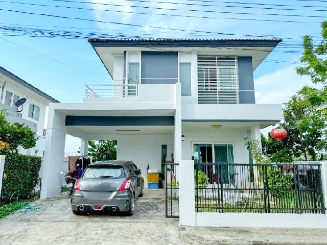 แยกหนองจ๊อม ให้เช่าบ้านเดี่ยวหรู 2 ชั้น 52 ตร.วา. แม่โจ้ 3.5 กม.