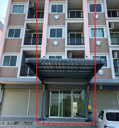 รพ.เกษมราษฎร วัดพระเงิน 1.2 กม.ให้เช่าอาคารพาณิชย์ 4 ชั้น 6นอน