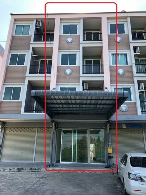 รพ.เกษมราษฎร วัดพระเงิน 1.2 กม.ให้เช่าอาคารพาณิชย์ 4 ชั้น 6นอน