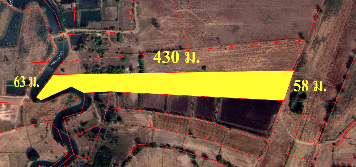 ขายที่ดินเปล่า 11-1-22 ไร่ โครราช ด่านขุนทด (1แสน/ไร่)