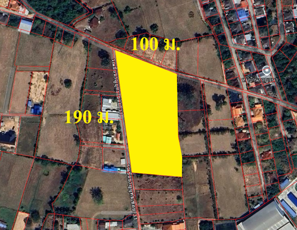 ขายที่ดินเปล่า 8-2-25 ไร่ ติดถนนหลัก 2ด้าน ใกล้สี่แยกสุวรรณภูมิ