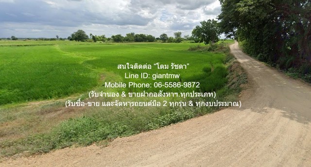 //ต่ำกว่าราคาประเมิน//ขายที่ดินทุ่งนาข้าว อ.นครหลวง อยุธยา