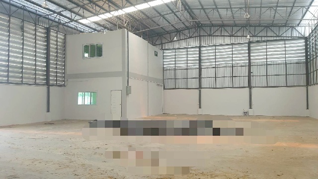 รพ.สมุทรสาคร 3.4 กม ให้เช่า-ขายโรงงาน พร้อมโกดัง 800 ตร.ม..1 นอน