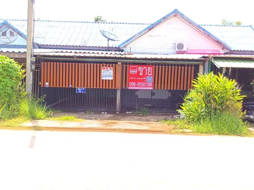 ขายบ้านทาวเฮาส์ ชั้นเดียว ติดทางหลวงชนบท ขนาด เนื้อที่ 24.6 ตร.