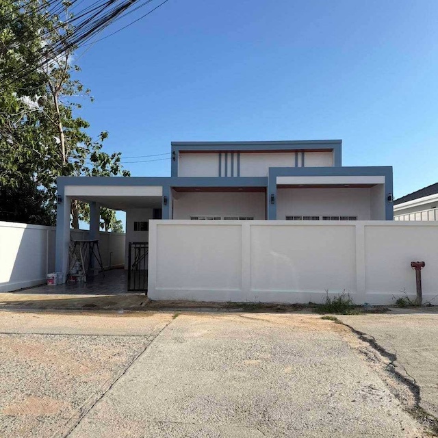 BS974ขายบ้านเดี่ยวใหม่สไตล์โมเดิร์น พิกัดมาบประชัน เมืองพัทยา บาง