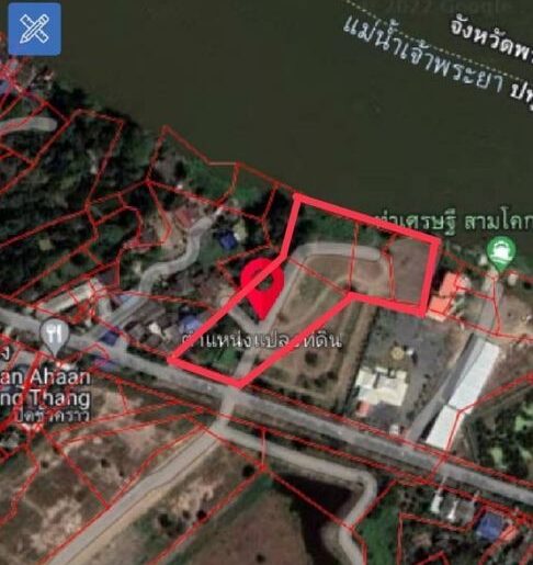 ขายที่ดินเปล่า ทำเลดี วิวแม่น้ำเจ้าพระยา สามโคกปทุมธานี