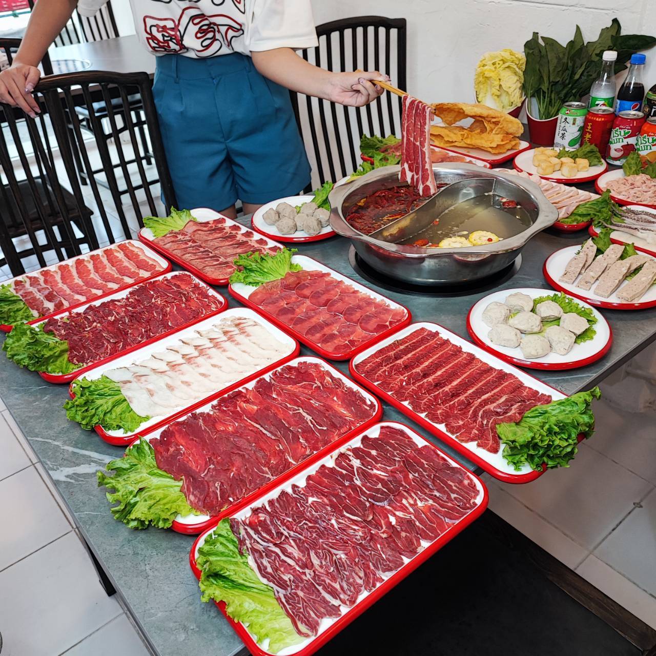 ชาบูหม่าหม่าล่าใช้เนื้อสดแท้