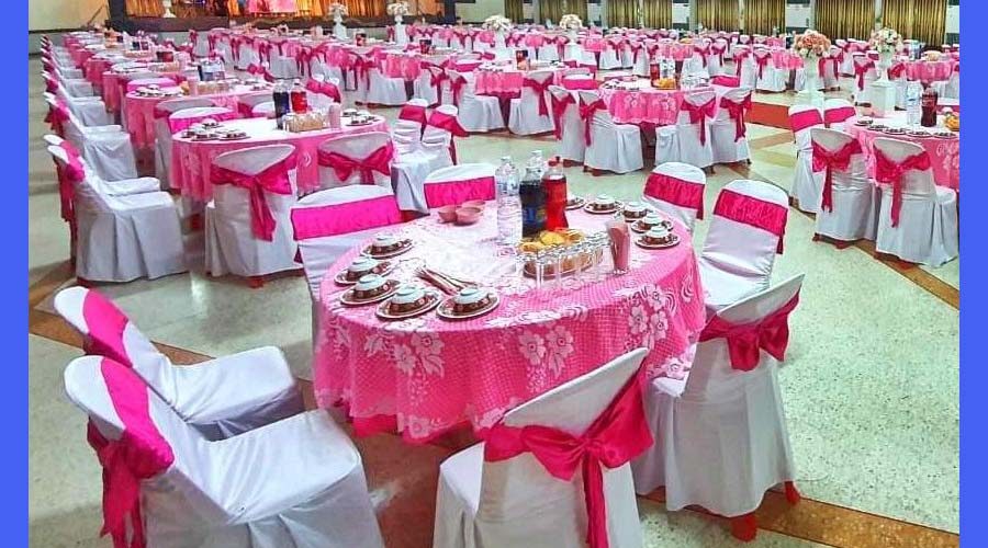 ผ้าคลุมเก้าอี้งานวัด งานบุญ